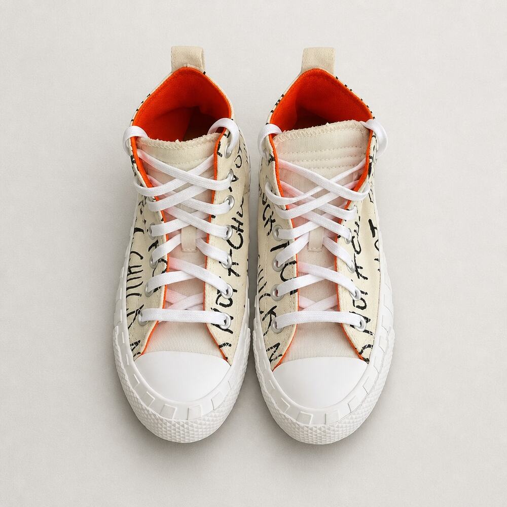 Converse UNT1TL3D Hi Not A Chuck White Orange Sneakers Kids 5 Womens 7 266515C